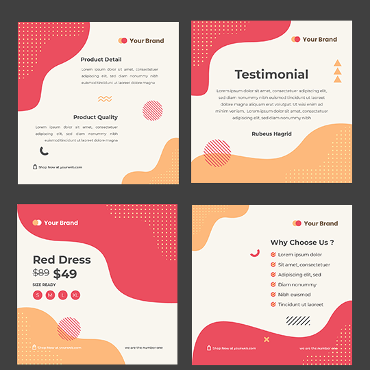 Desain feed instagram