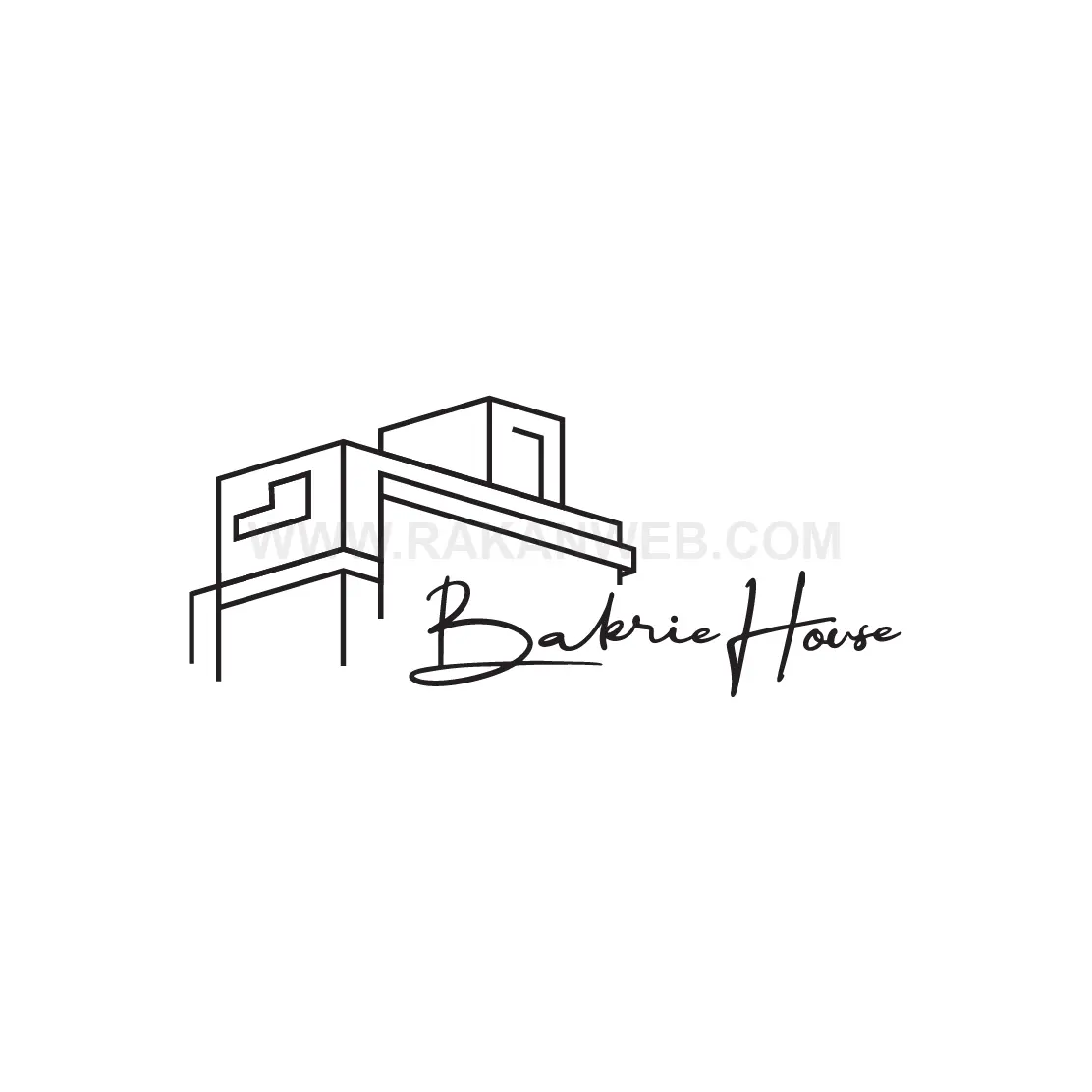 Desain logo dummy projects Bakrie House oleh tim rakanweb
