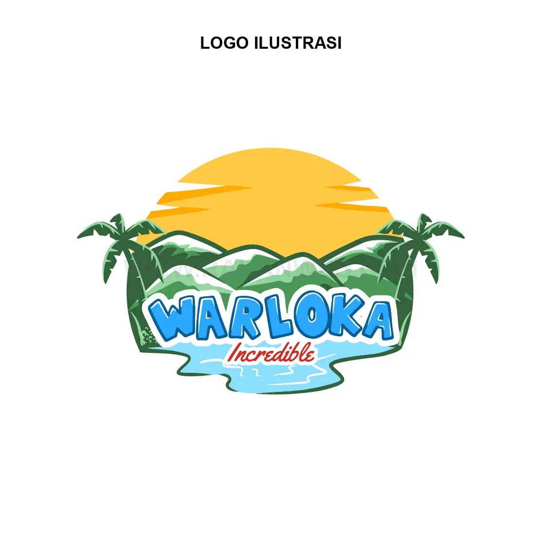 Desain logo ilustrasi dummy projects oleh tim rakanweb