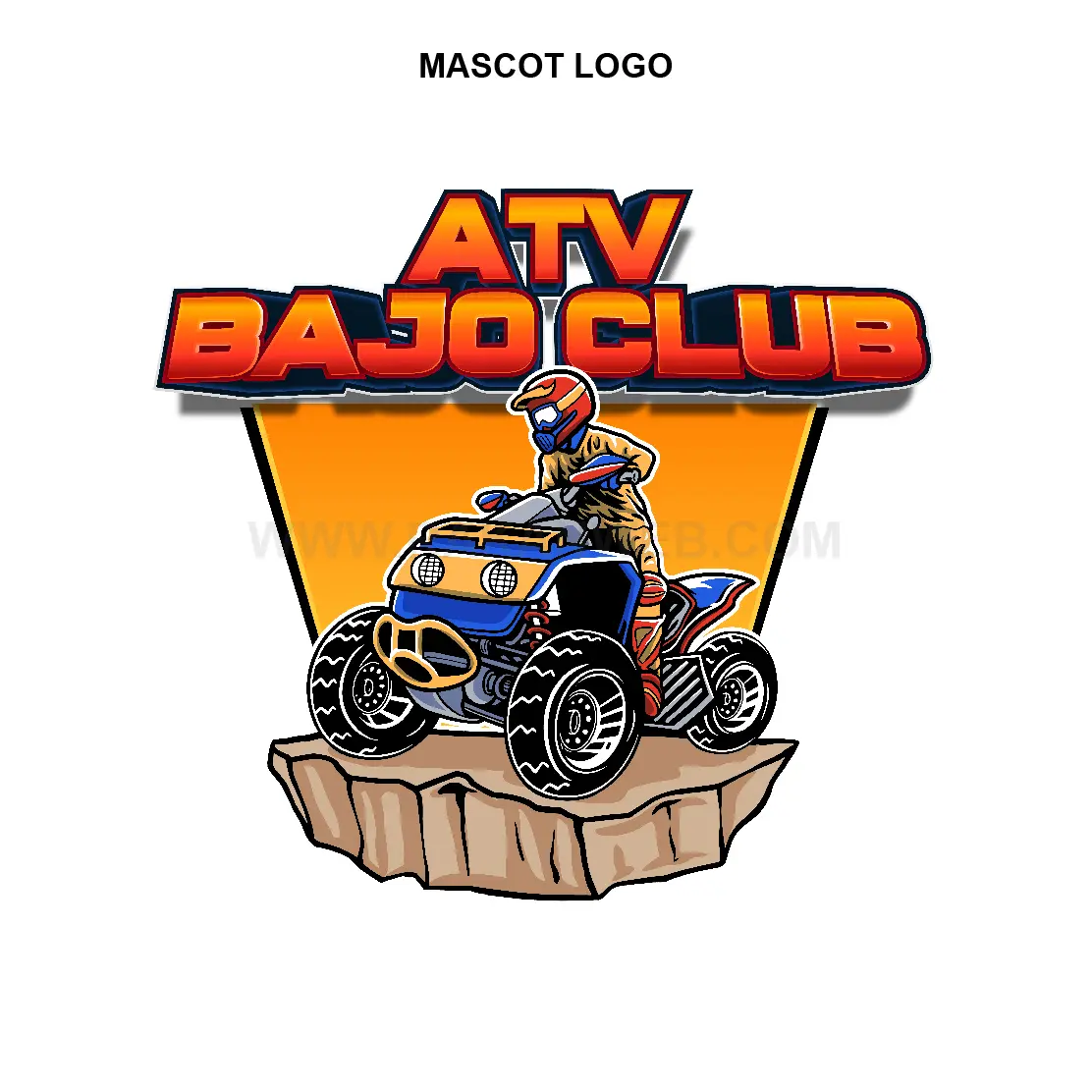 Desain logo mascot dummy projects BAJO CLUB oleh tim rakanweb