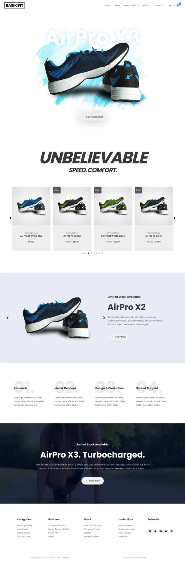 template-toko-online-shoe-store