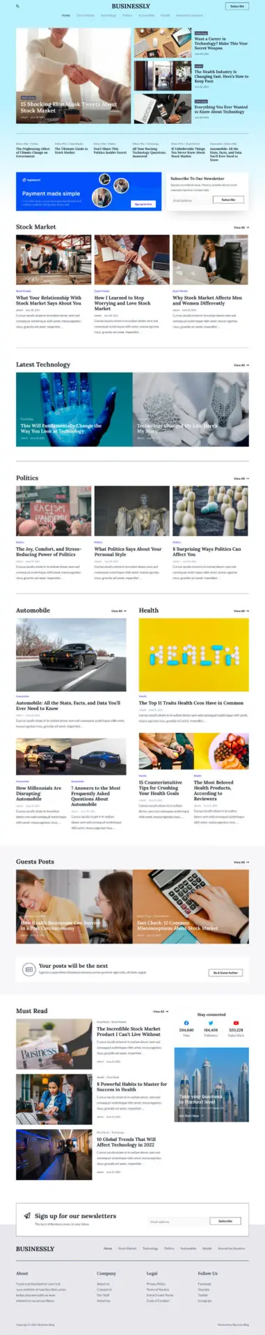 template-website-blog-bisnis