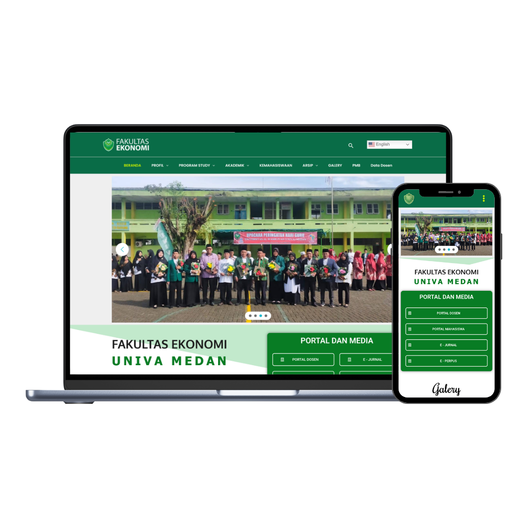 Mockup Website Fakultas Ekonomi UNIVA Medan