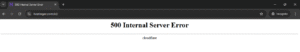 Gangguan 500 internal server error saat akses situs web Coudflare-Hostinger