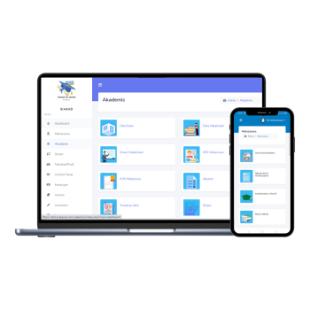 Mockup Website SIAKAD Aplikasi Akademik untuk kampus