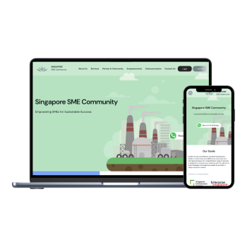 Mockup Website Dummy Singapore Community