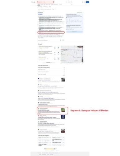 SEO kampus hukum di medan