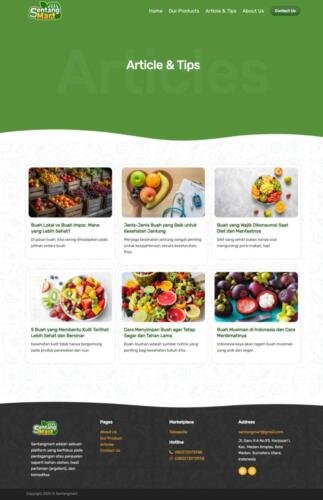 sentangmart-artikel page